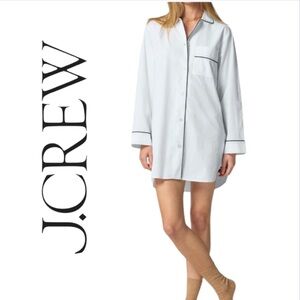 J. Crew Light Blue Pajama Shirt